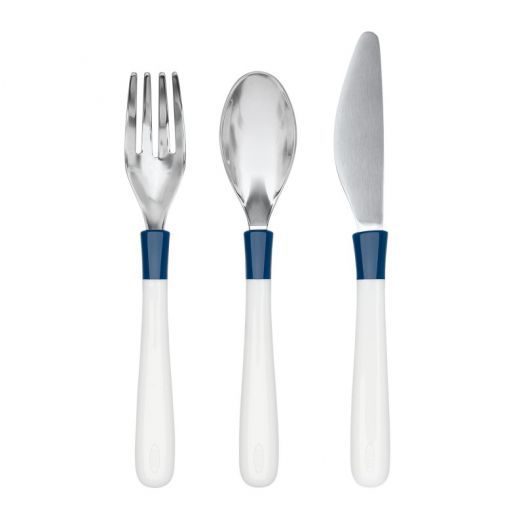 Set 3 Tacamuri Mari pentru Copii Navy Albastru