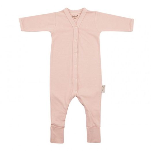 Salopeta de Corp cu Maneca Lunga, din Bambus Misty Rose 50-56 Roz