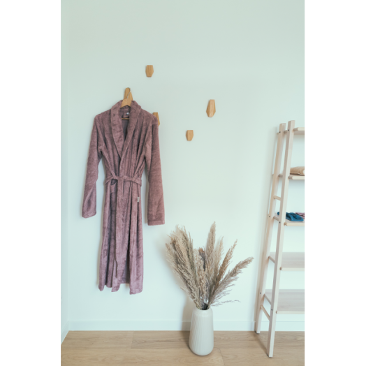 Halat de Baie Frotir din Bambus pentru Adulti S Mellow Mauve Maro