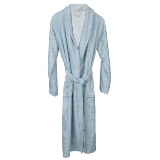 Halat de Baie Frotir din Bambus pentru Adulti S Sea Blue Bleu