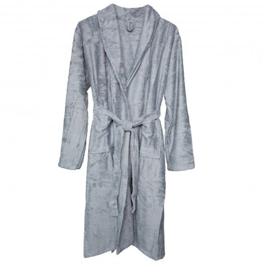 Halat de Baie Frotir din Bambus pentru Adulti XL Moon Blue Gri