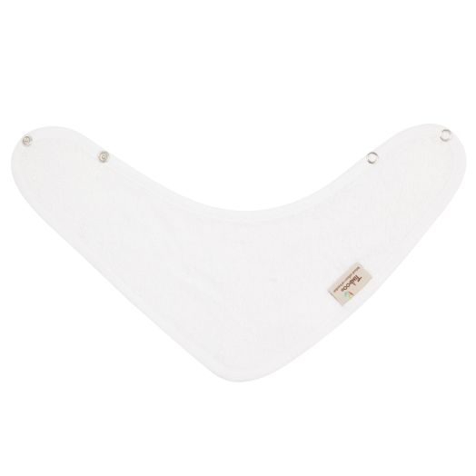 Baveta Textila Tip Bandana din Bambus, ALB Alb