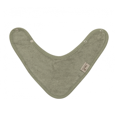 Baveta Textila cu Doua Straturi Tip Bandana din Bambus Whisper Green Verde deschis