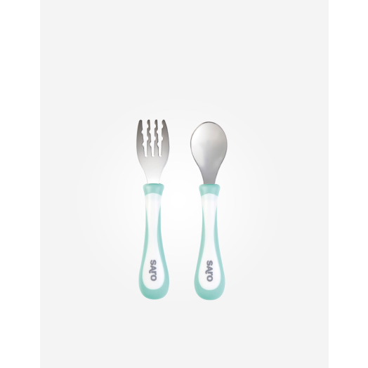 Set Lingurita Ergonomica Mint Verde