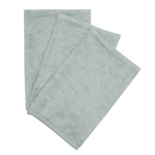Set 3 manusi pentru baie, din bambus Sea Blue Albastru
