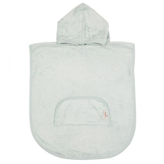 Poncho Copii din Bambus Sea Blue Verde deschis
