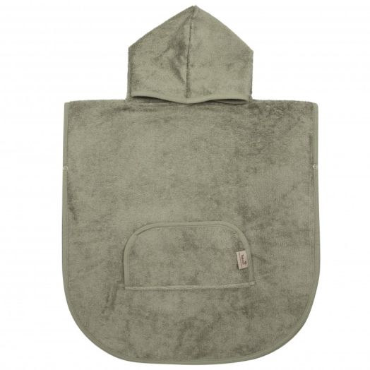 Poncho Copii din Bambus Whisper Green Verde