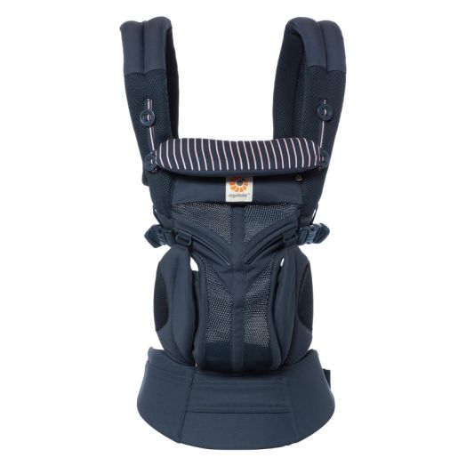 Marsupiu Omni 360 Cool Air Mesh Pink Stripes, pana la 20 KG Bleumarin