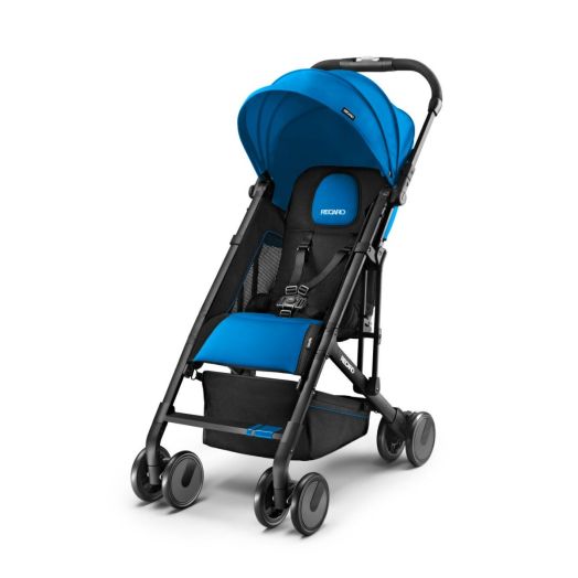 Carucior pentru Copii Easylife Saphir cu Cadru Negru RESIGILAT Albastru