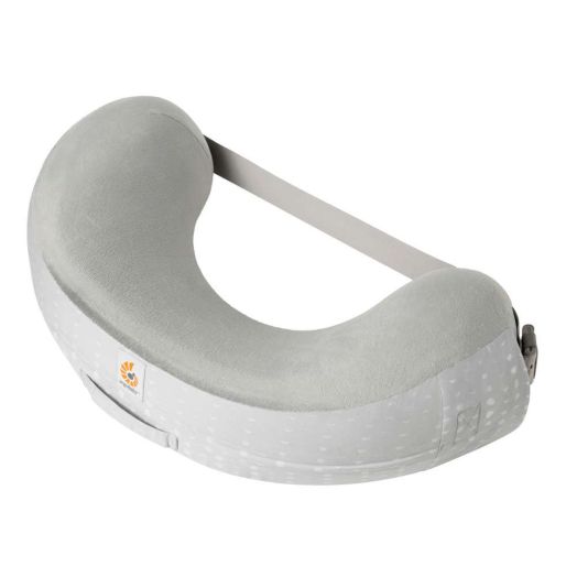 Perna de Alaptat Multifunctionala Ergobaby Natural Curve, Moonlight Grey Gri deschis