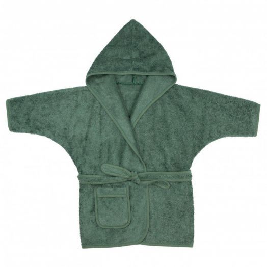 Halat de Baie Frotir din Bambus pentru Copii 2-4 ani Aspen Green Verde