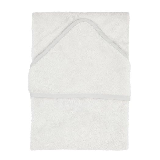 Prosop cu Gluga pentru Copii din Bambus Silver Grey Gri