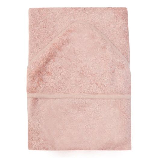 Prosop cu Gluga pentru Copii din Bambus Misty Rose Rosu