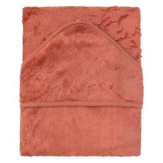 Prosop cu Gluga pentru Copii din Bambus Apricot Blush Roz