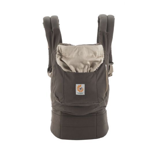 Marsupiu Ergobaby din Bumbac Organic Dark Cocoa Maro