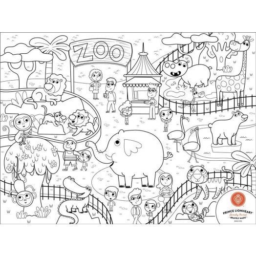  0406 Set Complet pentru Desen cu Plansa Refolosibila din Silicon Zoo Prince Lionheart Transparent