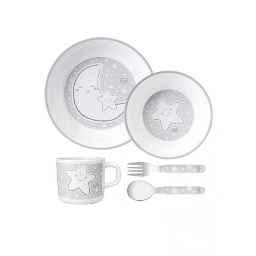 Set de Masa 5 Piese Stars Alb