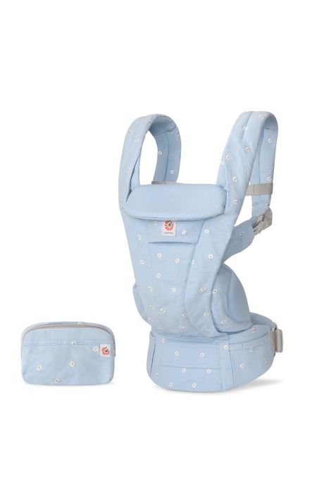 Marsupiu Omni Deluxe Cotton Serene Blue Flowers Albastru