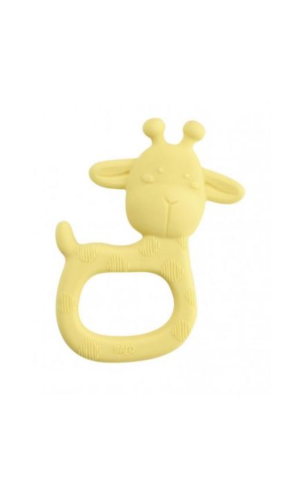 Jucarie Gingivala Silicon 'Petrecerea Girafei' Galben Galben