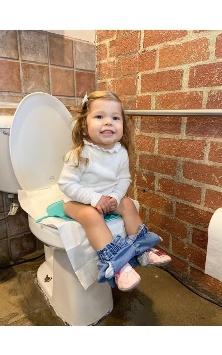 Asternut de Unica Folosinta pentru Toaleta Copii 3 buc Alb