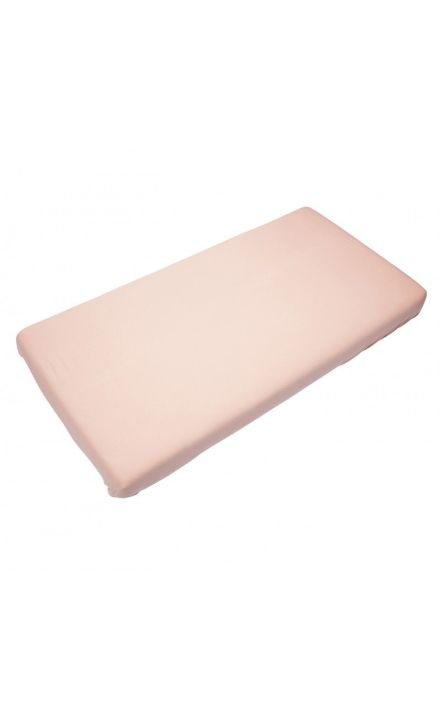 Cearsaf din Bambus cu Elastic 90 x 200 cm Misty Rose Roz