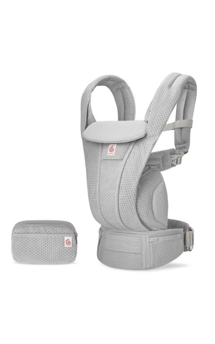 Marsupiu Omni Deluxe Mesh Pearl Grey Ergobaby Negru