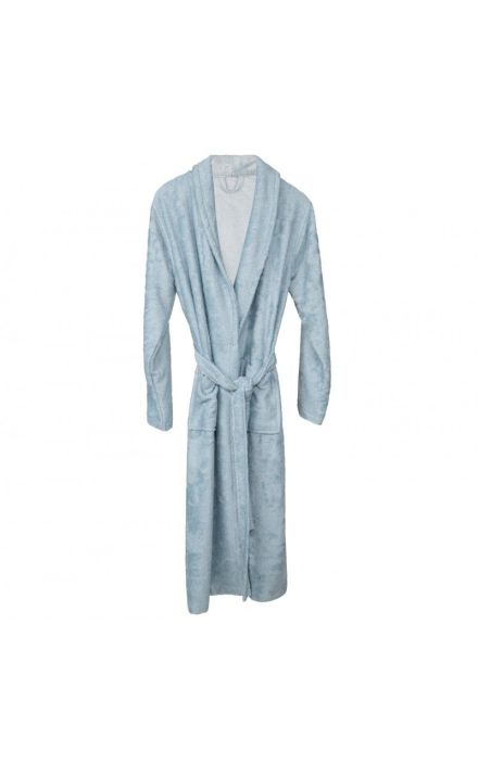 Halat de Baie Frotir din Bambus pentru Adulti L Sea Blue Bleu