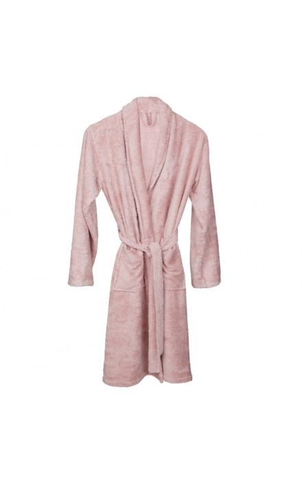 Halat de Baie Frotir din Bambus pentru Adulti M Misty Rose Roz