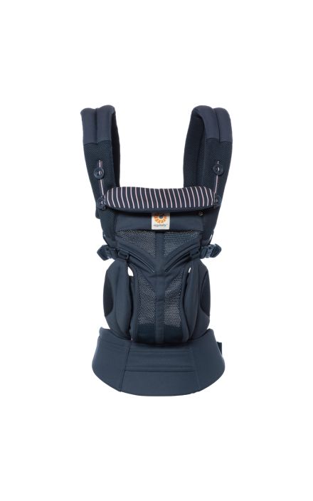 Marsupiu Omni 360 Cool Air Mesh Pink Stripes, pana la 20 KG Bleumarin