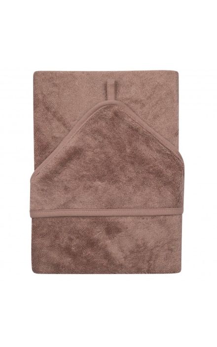 Prosop cu Gluga pentru Copii din Bambus Mellow Mauve Multicolor