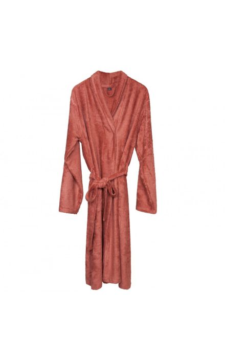 Halat de Baie Frotir din Bambus pentru Adulti S Apricot Blush Portocaliu