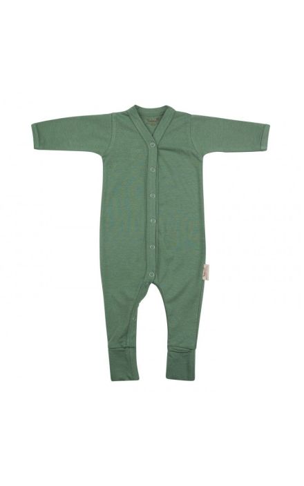 Salopeta de Corp cu Maneca Lunga, din Bambus Aspen Green 62-68 Verde