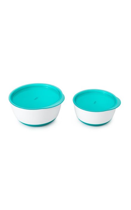 Set 2 Boluri Alimentare cu Capac Teal 200 & 360 ml Teal