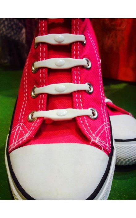 Sireturi Elastice Albe 14 buc Alb