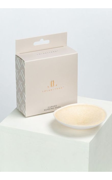 Set 4 protectii pentru san refolosibile, din bambus Lola&Lykke® Crem