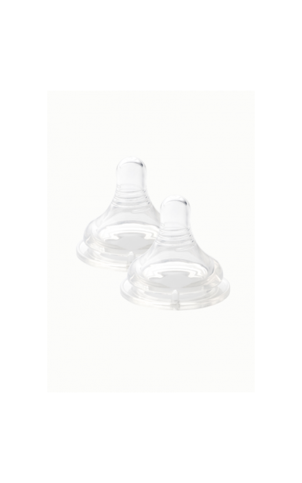 Tetina cu Flux Natural Lola&Lykke 0 luni+ (2buc) Transparent