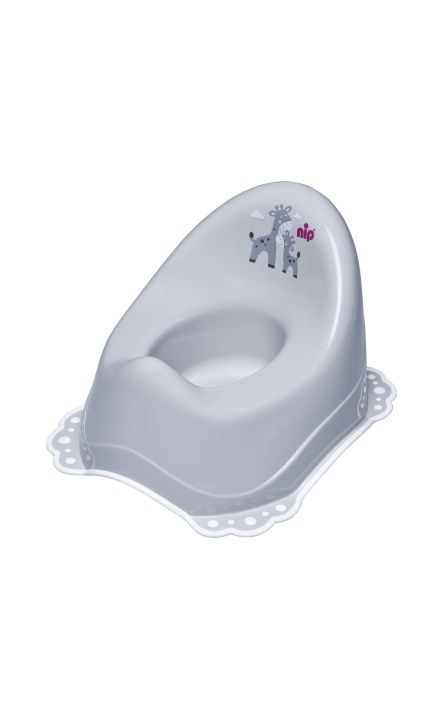 Olita ergonomica antiderapanta pentru bebelusi si copii, plastic fara BPA, nip 37082 Gri