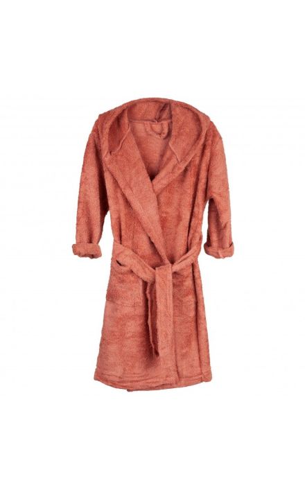 Halat de Baie Frotir din Bambus pentru Copii 4-6 ani Apricot Blush Portocaliu