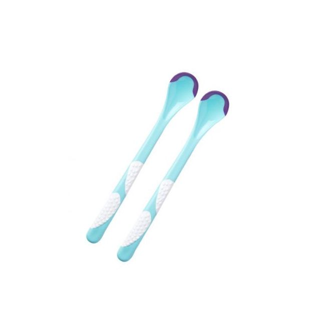 Set 2 Lingurite Termice cu Cupa Moale Turcoaz Turcoaz