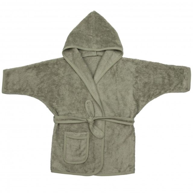 Halat de Baie Frotir din Bambus pentru Copii 2-4 ani Whisper Green Verde