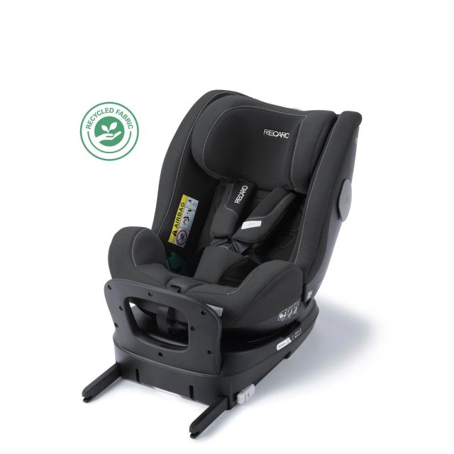 Scaun Auto i-Size 3 luni - 7 ani Salia Kid Exclusive Fibre Black Negru