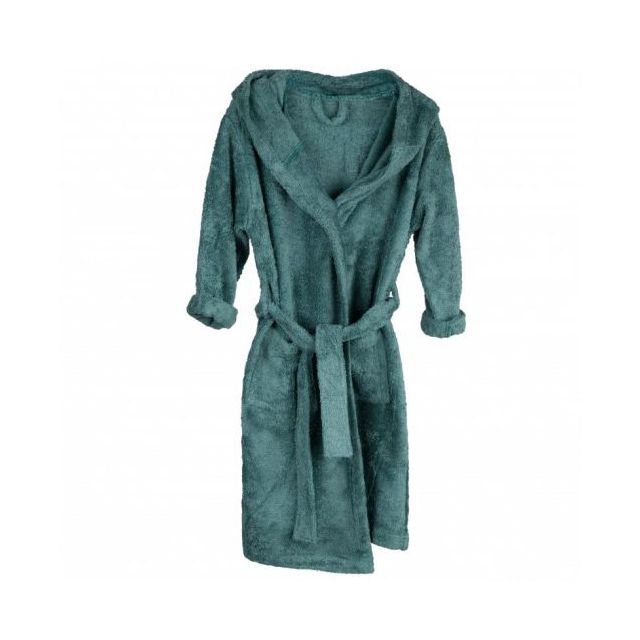 Halat de Baie Frotir din Bambus pentru Copii 4-6 ani Aspen Green Verde