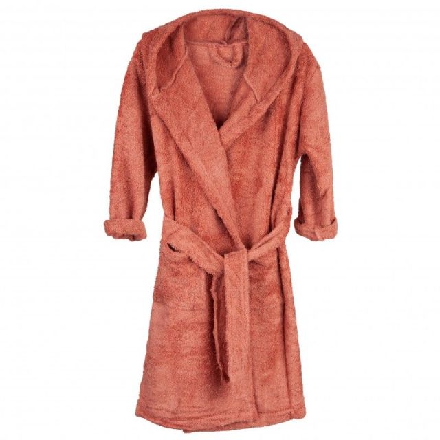 Halat de Baie Frotir din Bambus pentru Copii 4-6 ani Apricot Blush Portocaliu