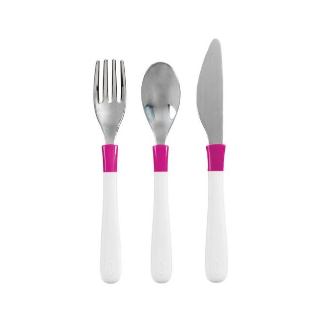 Set 3 Tacamuri Mari pentru Copii Roz Roz