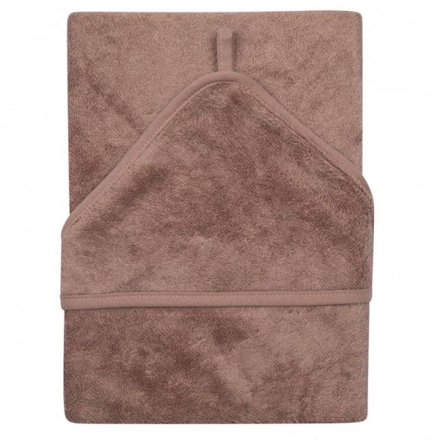 Prosop cu Gluga pentru Copii din Bambus Mellow Mauve Multicolor
