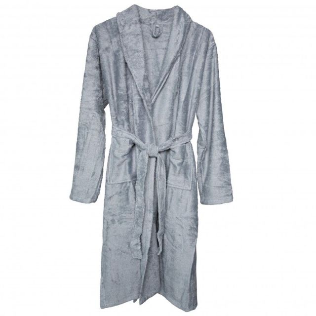Halat de Baie Frotir din Bambus pentru Adulti XL Moon Blue Gri