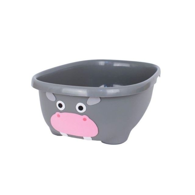 Set caserole hrana cu capac Bentomals To Go Hipopotam Gri