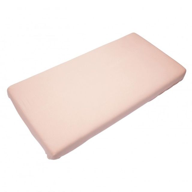 Cearsaf din Bambus cu Elastic 90 x 200 cm Misty Rose Roz
