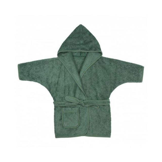 Halat de Baie Frotir din Bambus pentru Copii 2-4 ani Aspen Green Verde