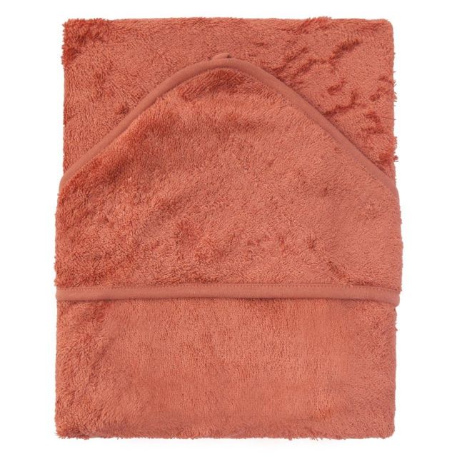 Prosop cu Gluga XXL pentru Copii din Bambus Apricot Blush Portocaliu